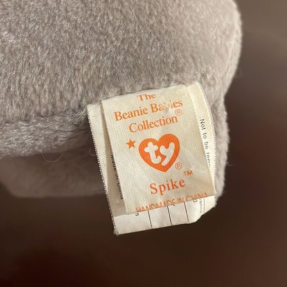 1996 Ty Beanie Baby Spike the Grey Rhino Excellent Condition with Tush Tag 8” - Picture 5 of 7